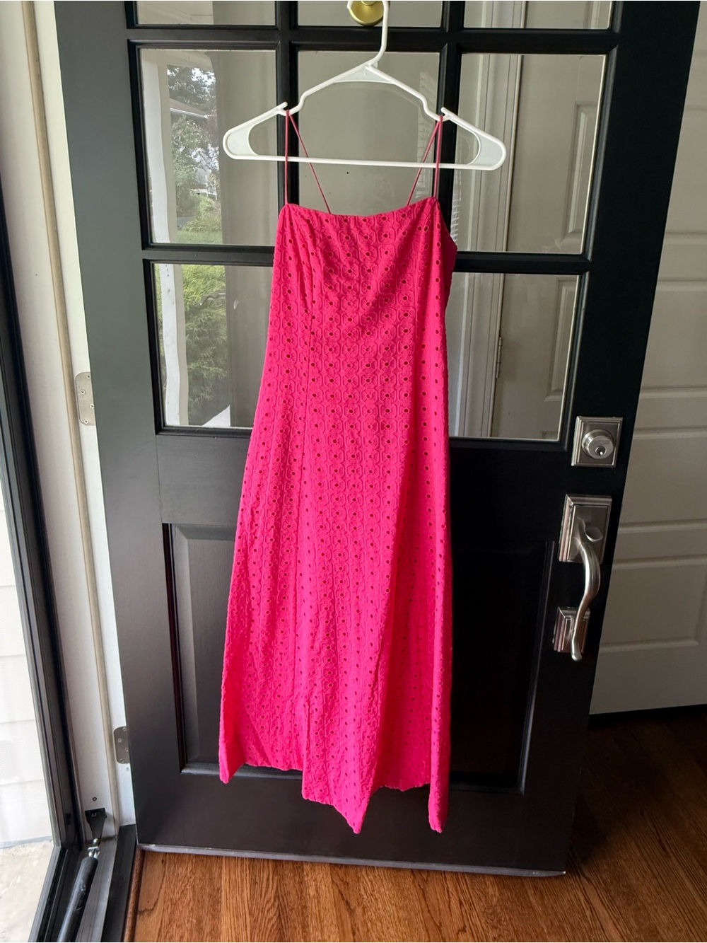 Pink eyelet midi/maxi